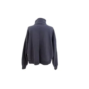 PANGAIA Purple Organic Cotton‎ Mock Neck Oversized Sweatshirt Size Small thumbnail 7