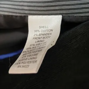 Banana Republic Womens Blazer Jacket Size 42 Black Collared Two Button thumbnail 3