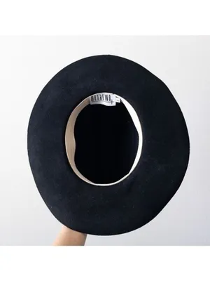 NEW Monrowe Wool Cowboy Hat S Black Western Felt Southwestern REVOLVE Exclusive thumbnail 7