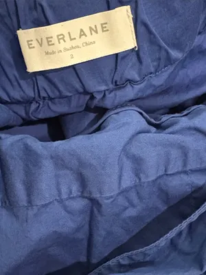 Everlane Clean Cotton Cross-Back Midi Dress Azure Blue Ooen-back Sundress 2 thumbnail 7