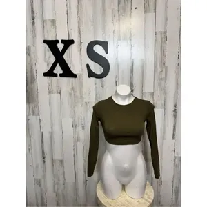 Green crop top Green Size XS thumbnail 2
