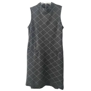 Sharagano Sleeveless Dress Gray/White‎ Size 6 thumbnail 2