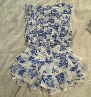 Blue & White Two Piece Set thumbnail 2