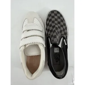 Silent D Seena Sneakers Women 8 White Leather Triple Strap Scalloped Retro thumbnail 6