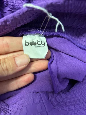 Booty by Brabants Purple Textured Cellulite Masking Leggings - One Size FitsMost thumbnail 4