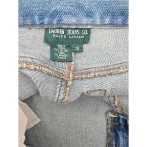 Lauren Ralph Lauren Denim Skirt Womens 10 Lauren Jeans Co Blue Raw Hem EUC thumbnail 6