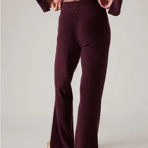 Athleta Felicity Cozy Pant Spiced‎ Cabernet Womens Size S thumbnail 2