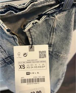 ZARA Denim Mini Dress XS thumbnail 2