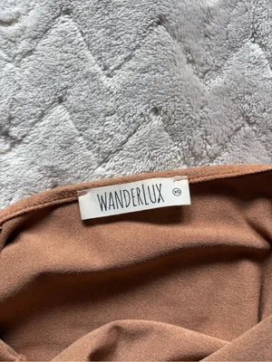 Brown Slip Dress with V thumbnail 4