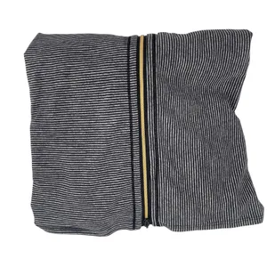 LULULEMON Vinyasa Scarf Wrap Zipper Gold Stripes Black Gray Stretch Multi Way thumbnail 3