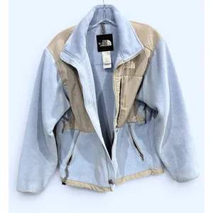 The North Face Denali Jacket Women's S Powder Blue Gray Polartec Fleece Full Zip thumbnail 1