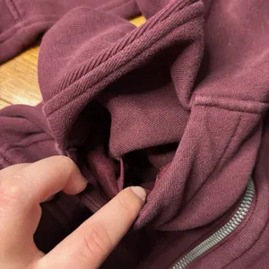 Lululemon Scuba Oversized Funnel Neck Full Zip Hoodie XS/S Garnet Red Purple thumbnail 8