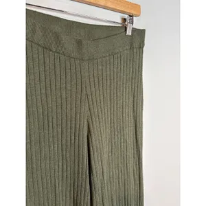 Gap dark green ribbed sweater lounge pants thumbnail 5