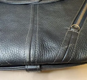 Botkier TRIGGER Mermaid Blue Moto Leather Hobo Shoulder Bag Studded Fringe thumbnail 8