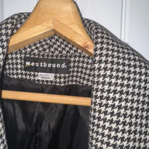 Westbound Houndstooth Pea Coat Sz 12 Wool Blend Exclusively Made For Dillard’s thumbnail 5