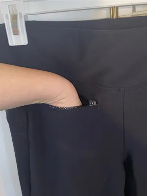 Authentic Athleta Venice Pintuck Ankle Pants in a classic black colorway thumbnail 9