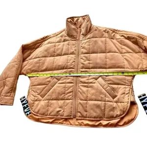 Emory park Quilted bomber jacket cozy & soft relaxed fit Sz S oversized look thumbnail 9