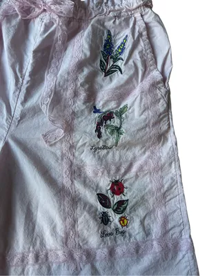 Anthropologie LyreBird Embroidered Bermuda Shorts thumbnail 6