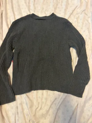 liz Claiborne y2K multi patch work knit sweater  thumbnail 7