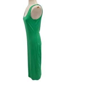 Meshki India Scoop Neck Maxi Dress‎ Tank Bodycon Bright Green Size Large thumbnail 4