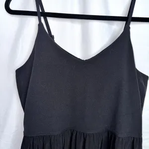 Athleta Elation Womens Size Small Black V-Neck Hybrid Spaghetti Strap Dress thumbnail 2
