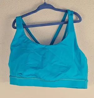 Lululemon Womens Intense Teal Energy Bra‎ 8 thumbnail 1