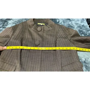 Gianni Bini Herringbone Wool Blend Cropped Jacket - Size M thumbnail 6