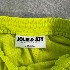 Jolie & Joy Neon Green Bungee Shorts Women's Small Ruched Active Mesh Lined thumbnail 4