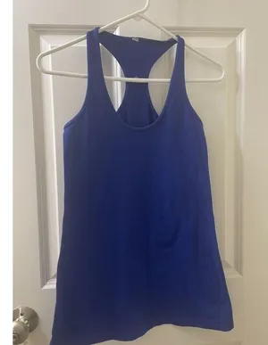 Lululemon Womens Navy Athletic Racerback Tank ABOUT XS thumbnail 1