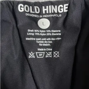 Gold Hinge Shorts Black Athletic thumbnail 2
