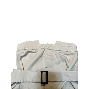 Zara Women's Sz Small Gabardine Top with Belt Light Beige Khaki Strapless Cotton thumbnail 7