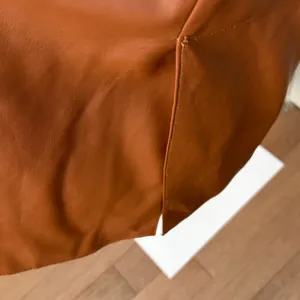 Zara Camel Brown Faux Leather Trench Coat thumbnail 8