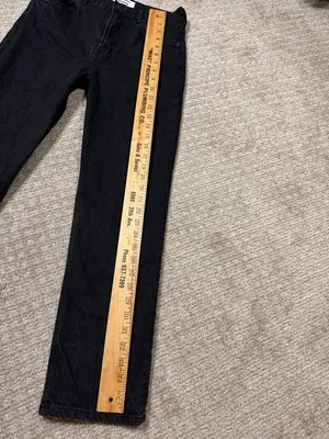 Reformation Black Straight Leg Denim Jeans Women size 27 thumbnail 3