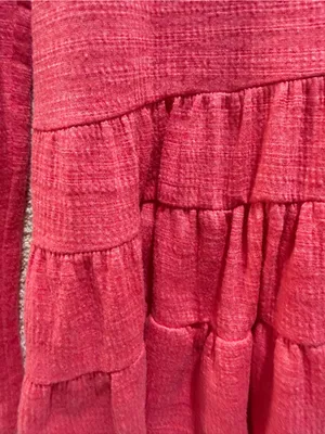 Anthropologie deletta baby doll top long sleeve marled ruffles feminine boho S thumbnail 4