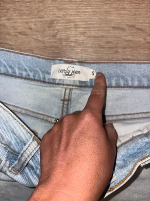 rag & bone Pale Blue Frayed Hem Denim Shorts thumbnail 3