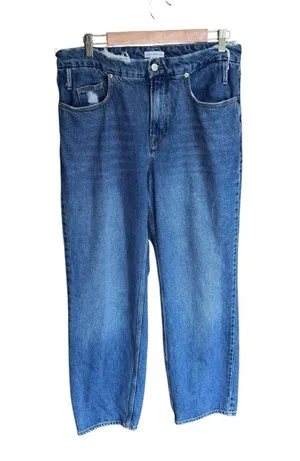 Good American - Good ‘90s Relaxed Jeans Blue Rigid Denim Sz 8 thumbnail 4