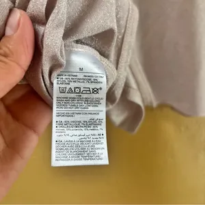 Old Navy luxe Light pink shine Top size M thumbnail 5