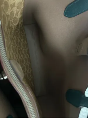 Coach Willow Tote Polished Pebble Leather Turnlock Zip Compartment Feet Green thumbnail 12