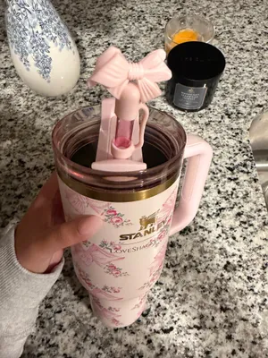 LoveShackFancy Rosa Beaux pink 40oz stanley thumbnail 4