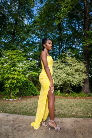 Portia Scarlett Prom Dress Strapless thumbnail 2