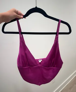 Garage Satin Crop Top thumbnail 1