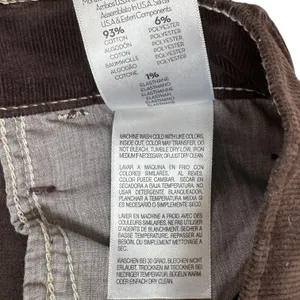 MOTHER The‎ Hustler Ankle Fray Corduroy Pants Hopscotch Brown High Rise Flare 25 thumbnail 14