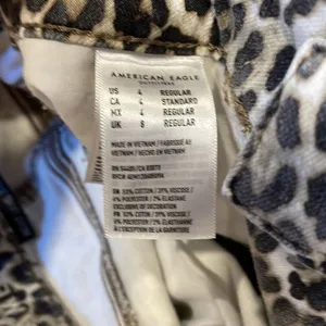 American Eagle leopard high rise jegging jean 4 thumbnail 6