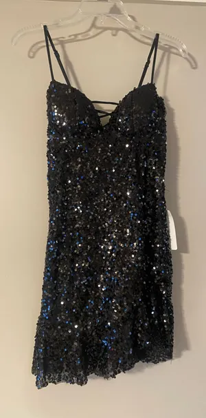 American Threads Black sequin dress thumbnail 1