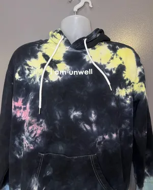 Barstool Sports Hoodie Womens Large Tie Dye I Am Unwell Call Her Daddy Graphic thumbnail 1