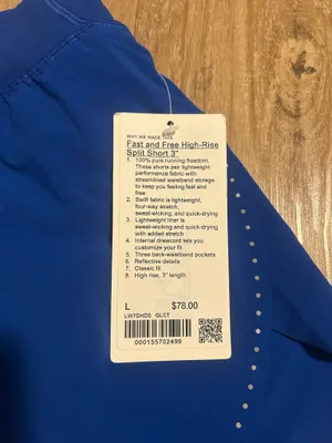 Fast and Free Lululemon Shorts 3" thumbnail 2