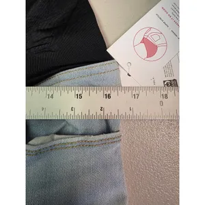 Isabel‎ Maternity Skinny Over The Belly Crossover Panel Jeans Light Blue Size 8 thumbnail 4