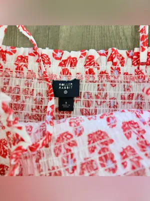Roller Rabbit x Target Women's Floral Smocked Peplum Tank Top and skirt thumbnail 15