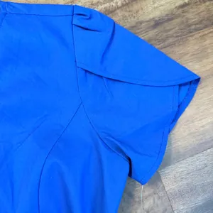 NWT Jaanuu Royal Blue Tulip Half Zip Scrub Top J96048-RYLC-XS XS thumbnail 6