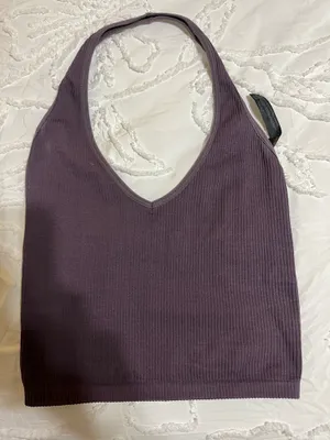 Urban Outfitters Halter Tank Top Ribbed thumbnail 3